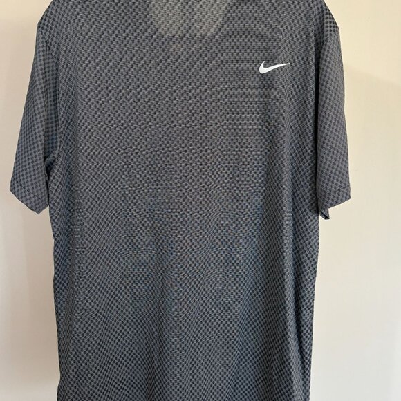 Nike Dri-FIT Mens Golf Polo Shirt Solid Navy Blue Short Sleeve Medium Athletic - Picture 5 of 8